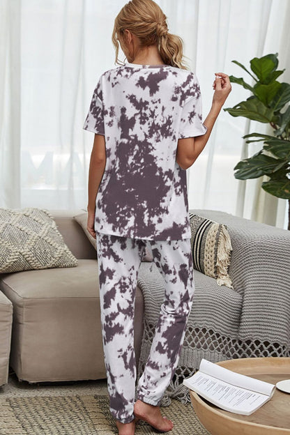 Tie-Dye Tee + Drawstring Waist Joggers | Lounge Set