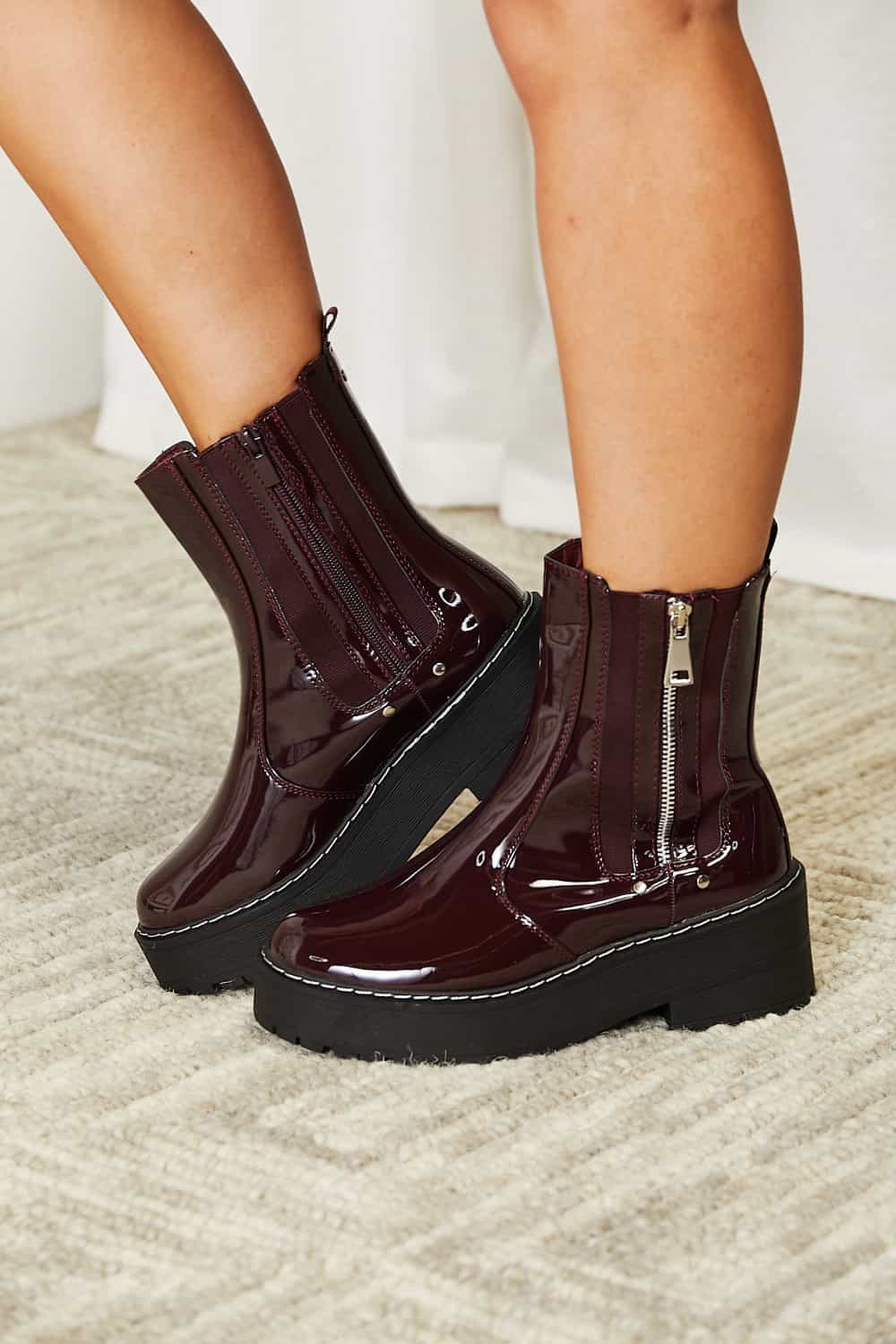 Side Zip Platform | Boots