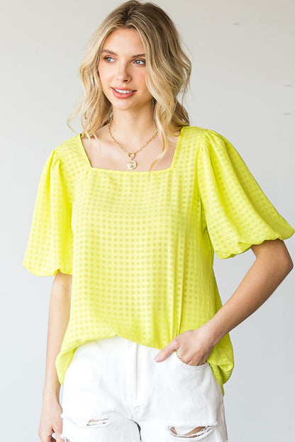 Short Balloon Sleeve | Blouse