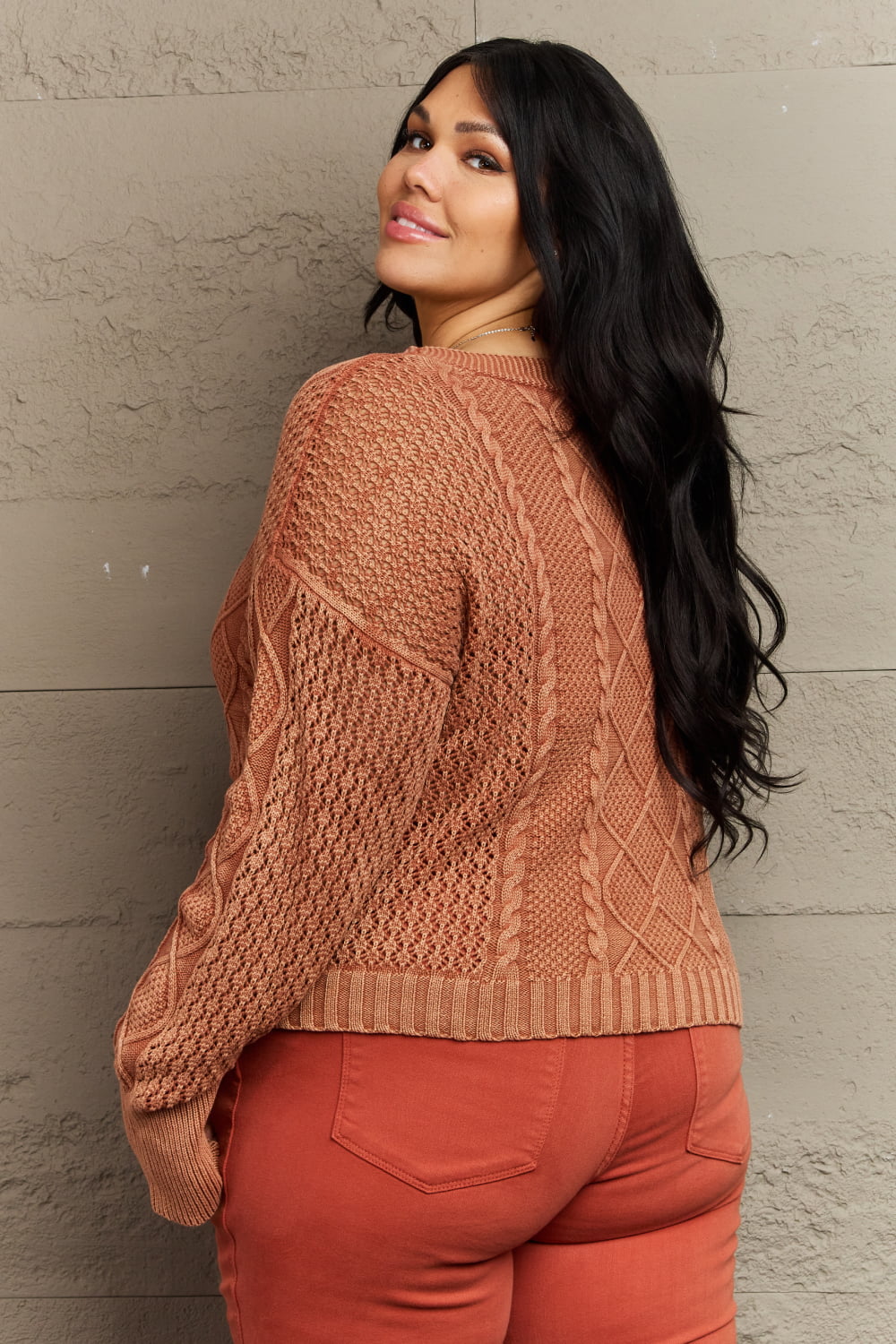 Wash Cable Knit | Cardigan