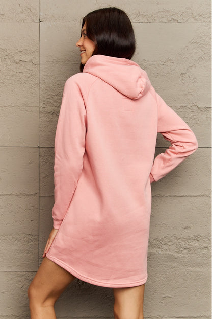 Front Pocket Raglan Sleeve Hooded | Dress