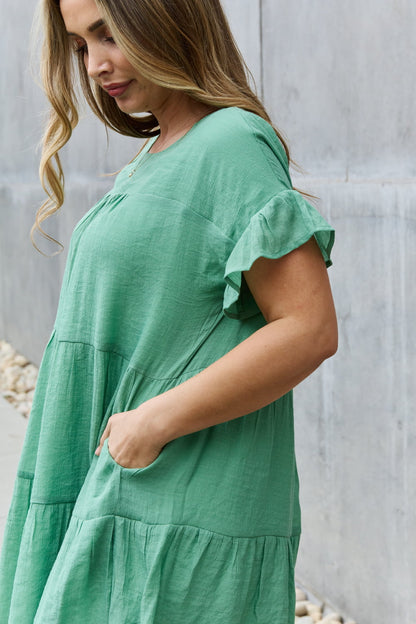 Textured Woven Babydoll | Dress