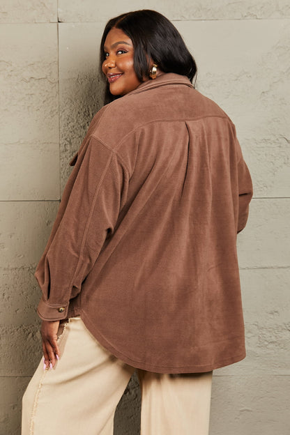 Brown Button Down | Shacket
