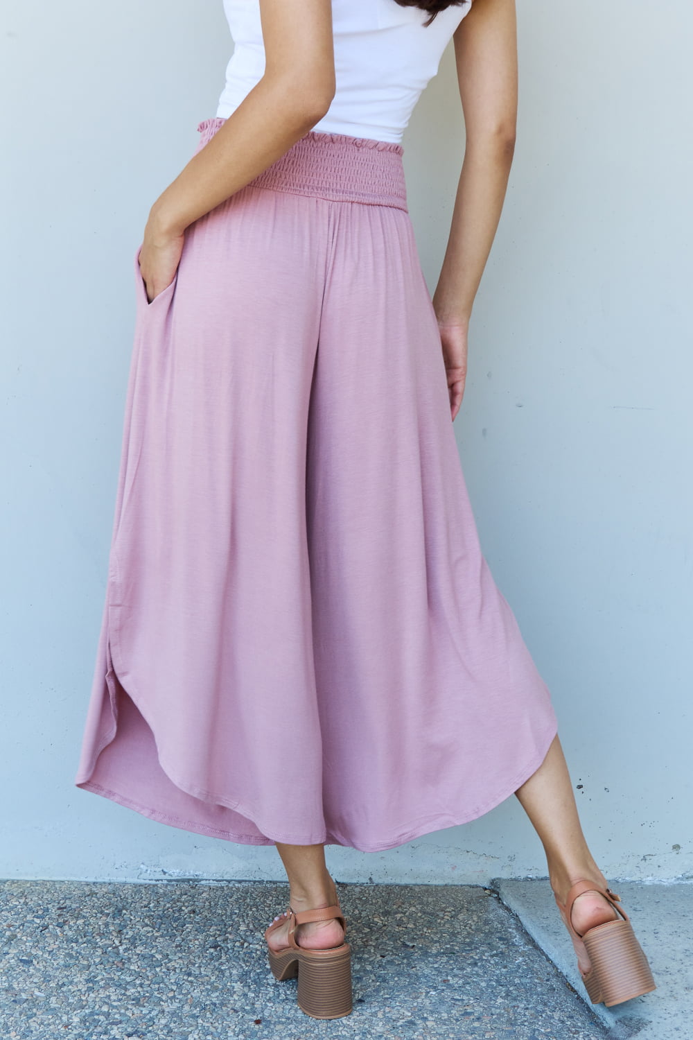 Wide Leg Palazzo in Lavender | Pants